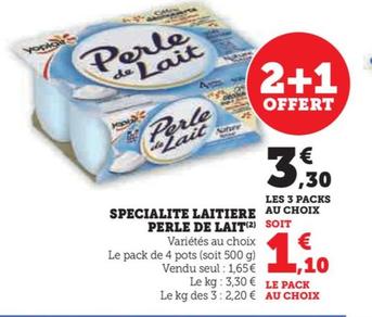 Yoplait - Specialite Laitiere Perle De Lait