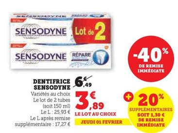 Sensodyne - Dentifrice