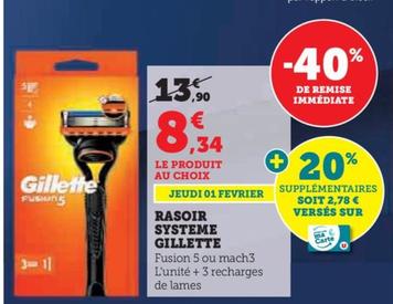 Gillette - Rasoir Systeme