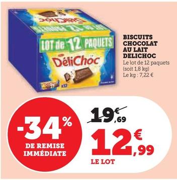 Délichoc - Biscuits Chocolat Au Lait