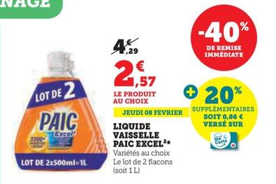 Paic - Liquide Vaisselle Excel