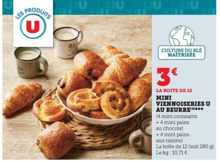 U - Mini Viennoiseries Au Beurre