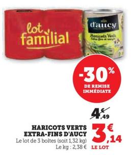 d'aucy - haricots verts extra-fins