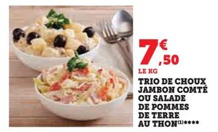 Trio De Choux Jambon Comté Ou Salade De Pommes De Terre Au Thon