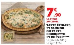 Tarte Épinard Et Saumon Ou Tarte Courgette Et Chèvre