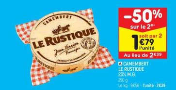 Le rustique - Camembert 23% M.g.