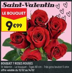 Bouquet 7 Roses Rouges