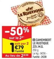 le rustique - camembert 23% m.g.