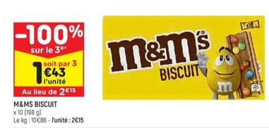 m&m's - biscuit