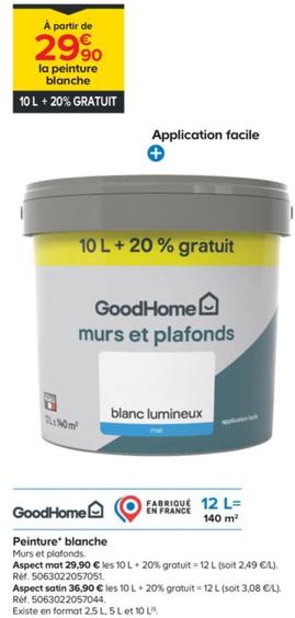 Goodhome - Peinture Blanche