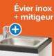 Évier Inox + Mitigeur