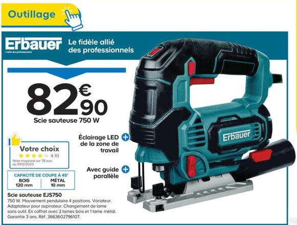 Erbauer - Scie Sauteuse 750 W