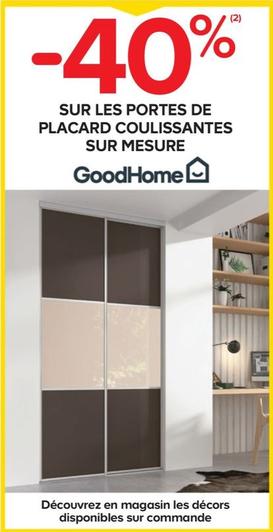 Goodhome - Sur Les Portes De Placard Coulissantes Sur Mesure