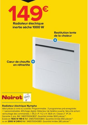 Noirot - Radiateur Électrique Nymphe