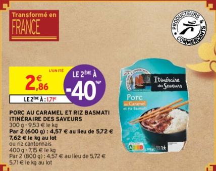 Itinéraire Des Saveurs - Porc Au Caramel Et Riz Basmati