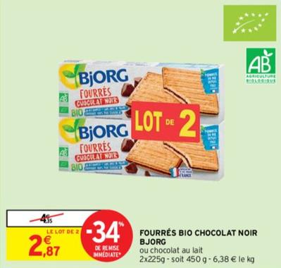 Bjorg - Fourrés Bio Chocolat Noir