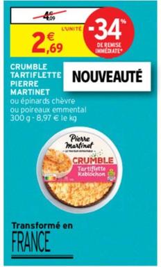 Pierre Martinet - Crumble Tartiflette