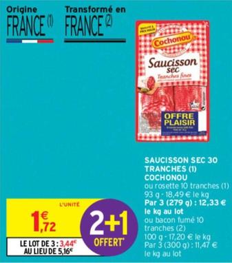 Cochonou - Saucisson Sec 30 Tranches