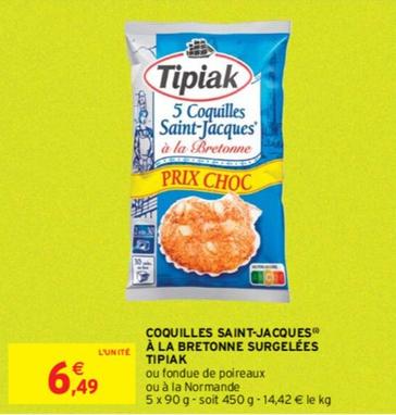 Coquilles Saint-Jacques à la Bretonne surgelées : le délicieux produit Tipiak en promo ! Découvrez ses caractéristiques.