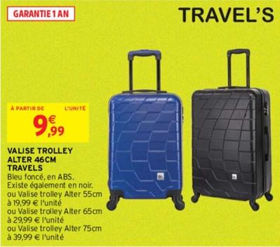 Travel's - Valise Trolley Altre 46cm