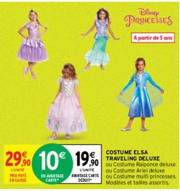 Disney Princesses - Costume Elsa Traveling Deluxe