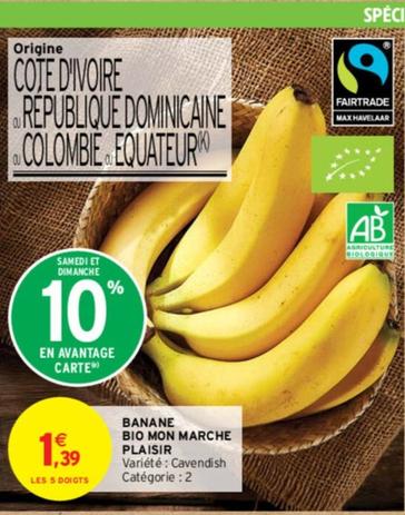 Banane Bio Mon Marche Plaisir