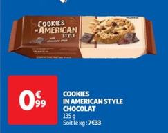 Cookies In American Style Chocolat
