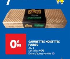 Florbu - Gaufrettes Noisettes