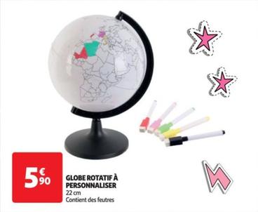 Globe Rotatif À Personnaliser