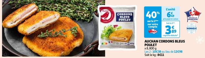 Auchan - Cordons Bleus Poulet