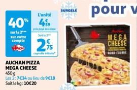 Auchan - Pizza Mega Cheese