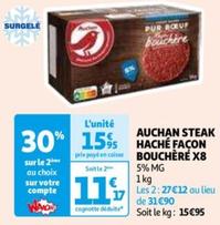 Auchan - Steak Hache Façon Bouchère X8