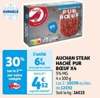 Auchan - Steak Haché Pur Bœuf X4