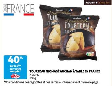 auchan - tourteau fromage a table en france