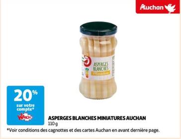 Auchan - Asperges Blanches Miniatures