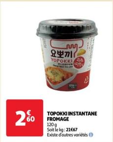 Topokki - Instantane Fromage