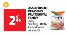 royal family - assortiment de mochis fruits