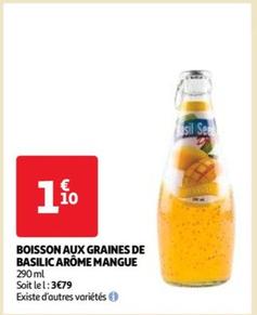 Boisson Aux Graines De Basilic Arôme Mangue