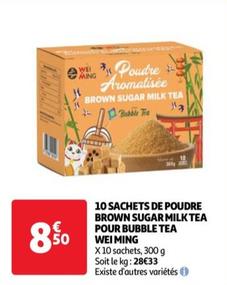 Wei Ming - 10 Sachets De Poudre Brown Sugar Milk Tea Pour Bubble Tea