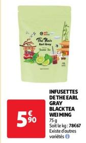 wei ming - infusettes de the earl gray black tea