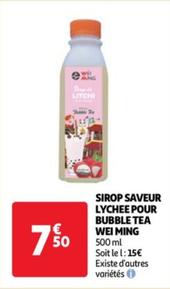 Wel Ming - Sirop Saveur Lychee Pour Bubble Tea