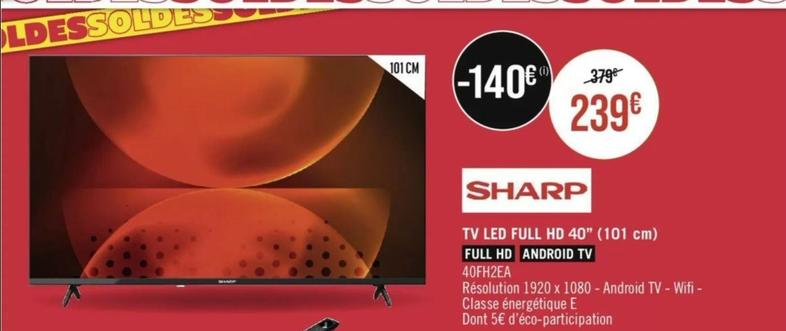 Sharp - Tv Led Full Hd 40" (101 Cm)