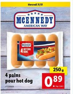 Mcennedy - 4 Pains Pour Hot Dog