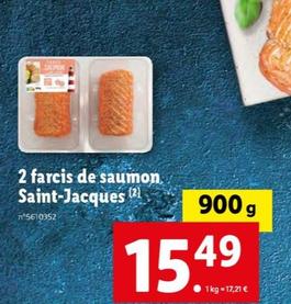 2 farcis de saumon saint-jacques