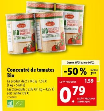 Bares - Concentré De Tomates Bio