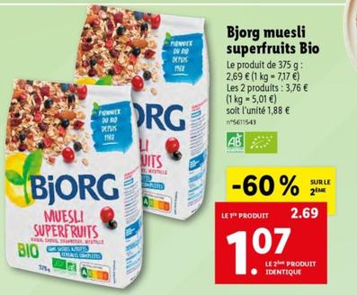 Bjorg - Muesli Superfruits Bio