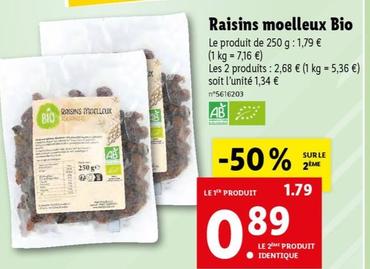 Raisins Moelleux Bio