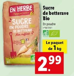 En Herbe - Sucre De Betterave Bio