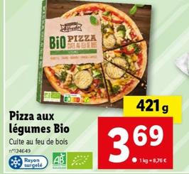 pizza aux légumes bio