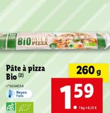 Pâte À Pizza Bio